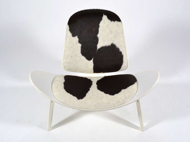 Hans Wegner Shell Chair with Hairy Hide 1