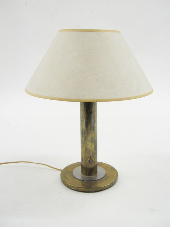 Mid-Century Modern Brass table lamp by Walter Von Nessen