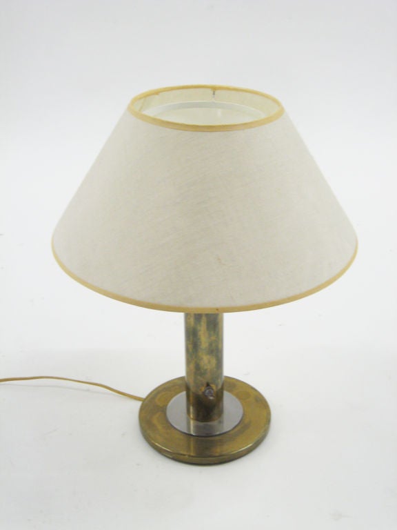 Mid-20th Century Brass table lamp by Walter Von Nessen