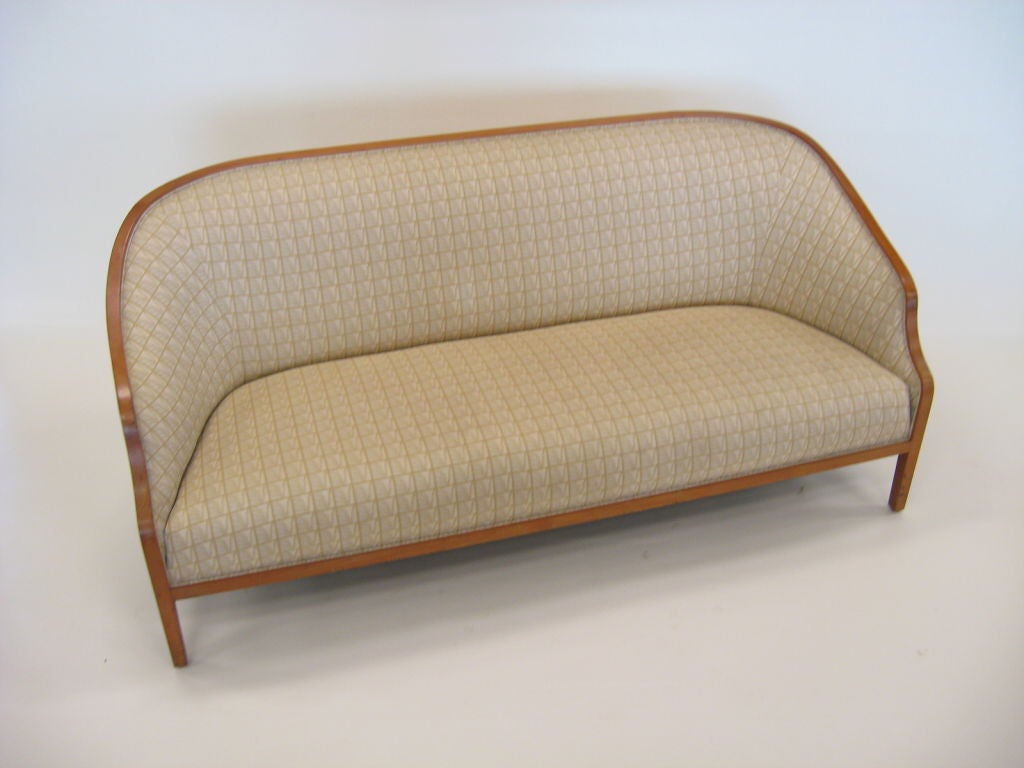 Late 20th Century Banker sofa by Ward Bennett for Brickel