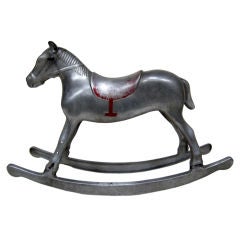 “Pony Boy” aluminum rocking hobby horse