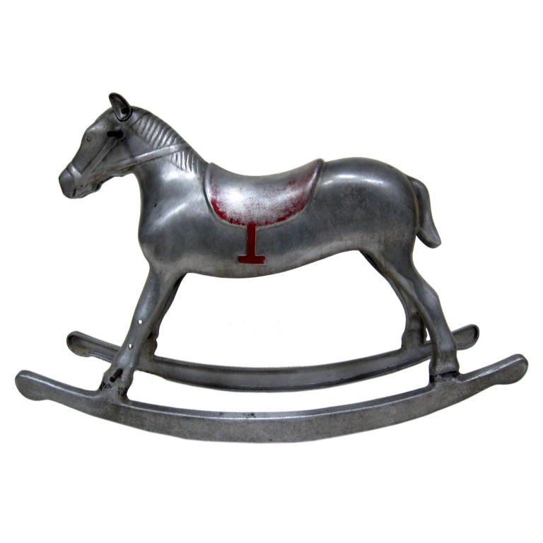 “Pony Boy” aluminum rocking hobby horse