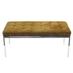 Florence Knoll upholstered bench by Knoll