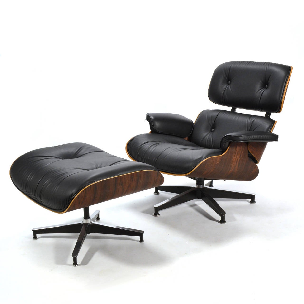 American Eames Rosewood 670 Lounge Chair and Ottoman by Herman Miller