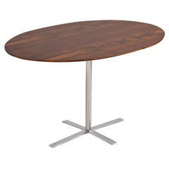 Rosewood and Chrome Occational Table