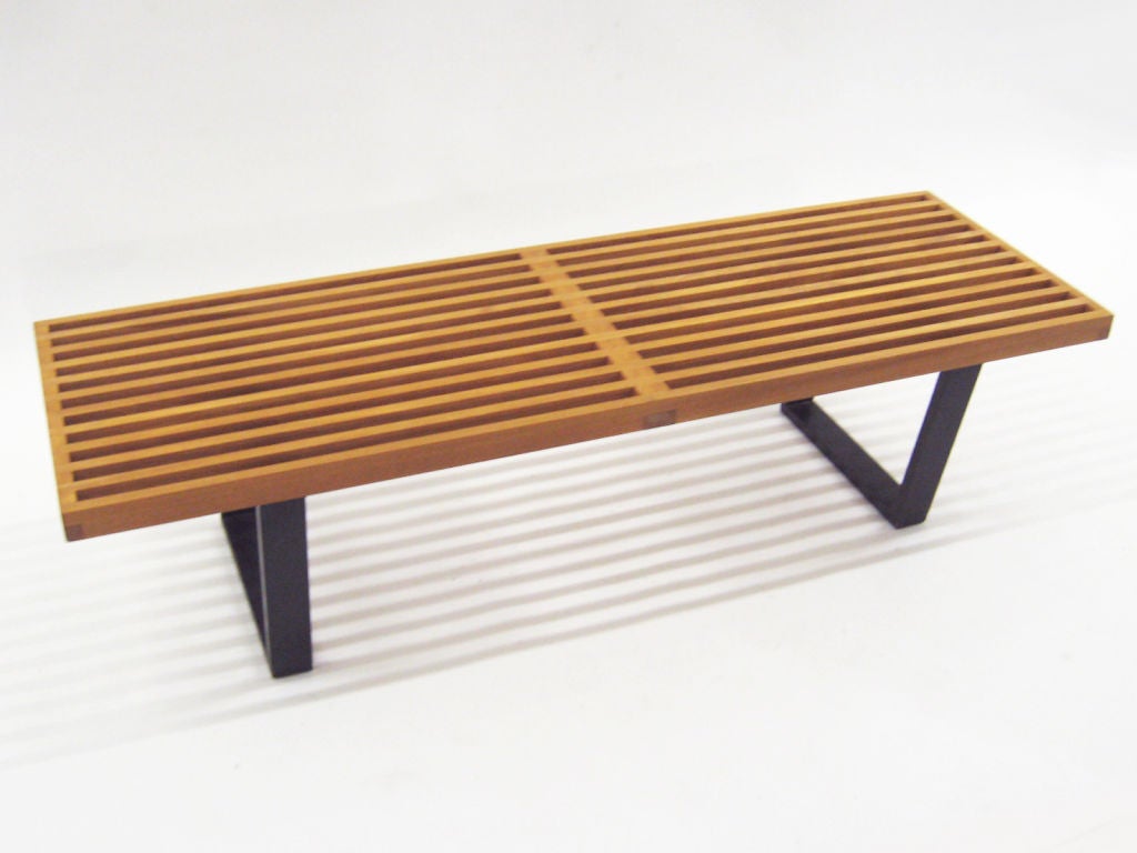 George Nelson slat platform bench by Herman Miller mint 1952 at 1stdibs