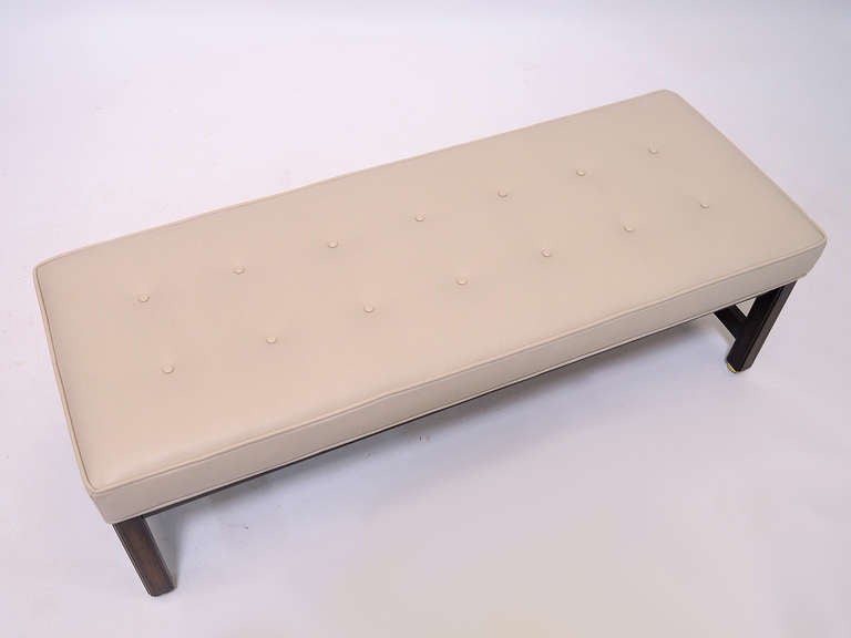 Edward Wormley upholstered bench by Dunbar 1