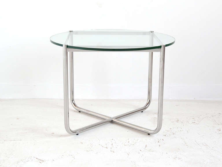 Mid-Century Modern Ludwig Mies Van der Rohe MR Side Table by Knoll