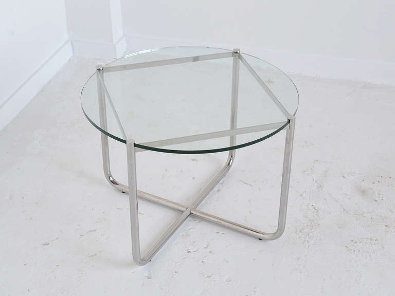 American Ludwig Mies Van der Rohe MR Side Table by Knoll