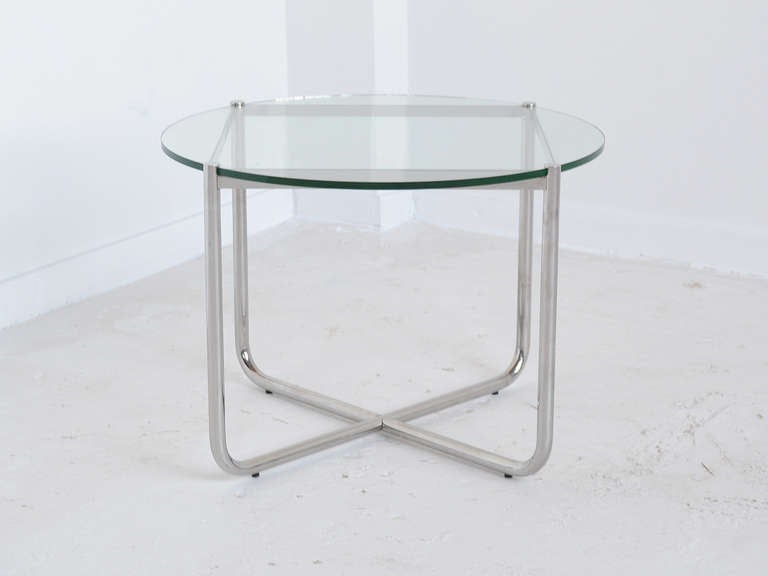 Ludwig Mies Van der Rohe MR Side Table by Knoll In Good Condition In Highland, IN