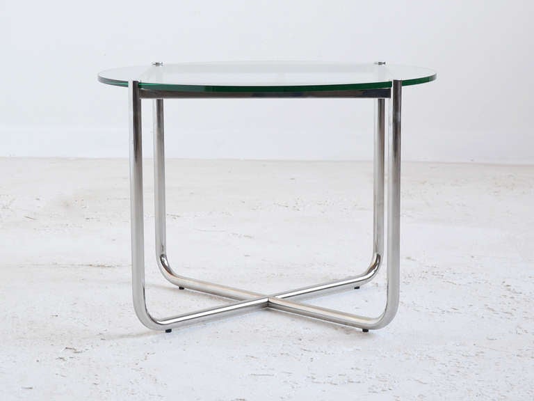 20th Century Ludwig Mies Van der Rohe MR Side Table by Knoll