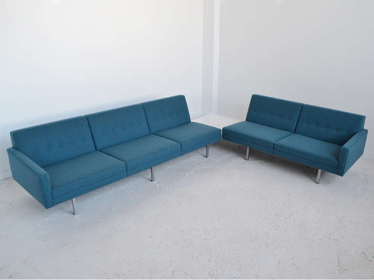 George Nelson Modular Group Sectional Sofa by Herman Miller In Excellent Condition In Highland, IN