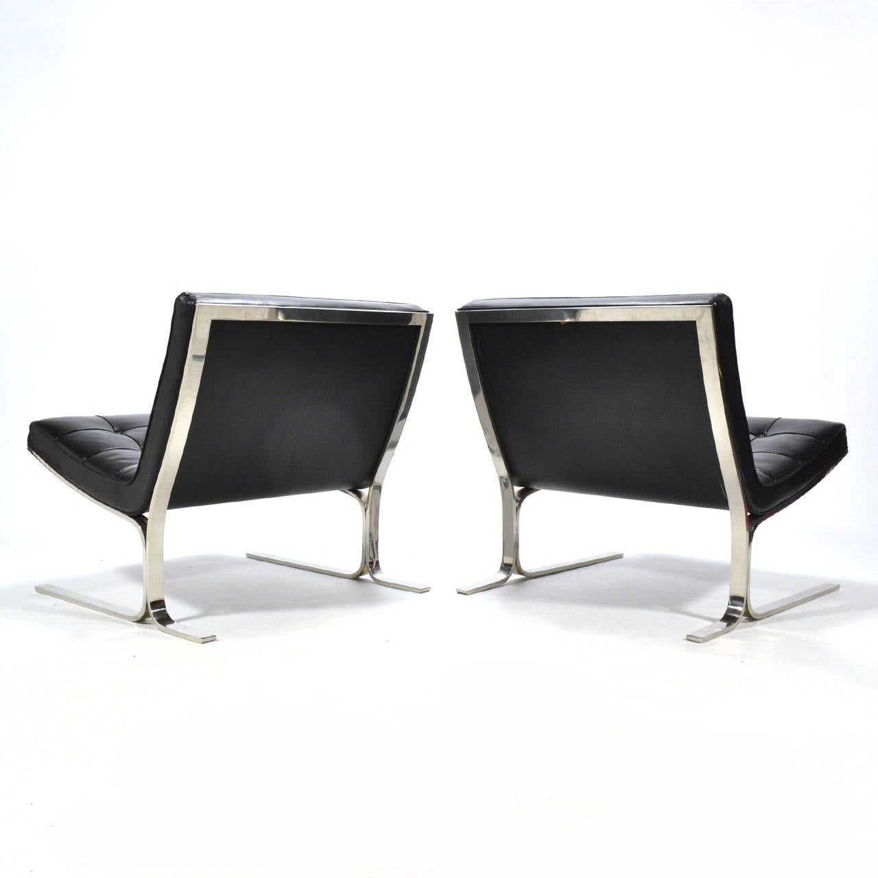 American Nicos Zographos Pair of Lounge Chairs For Sale