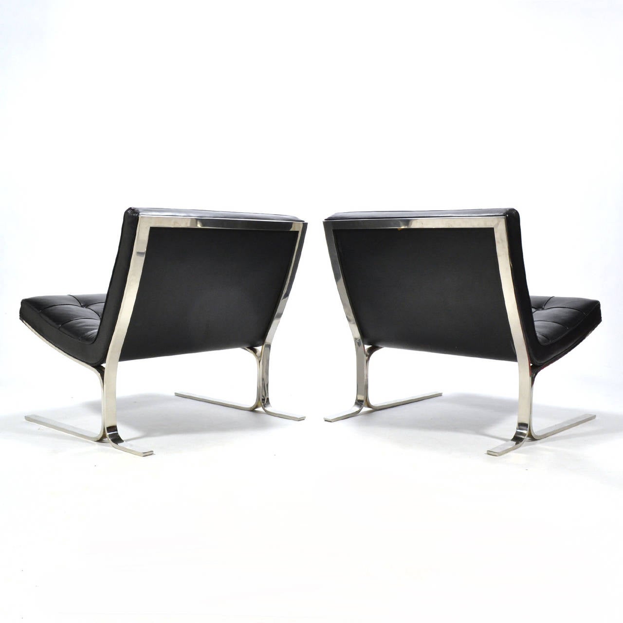 Mid-Century Modern Nicos Zographos Pair of Lounge Chairs