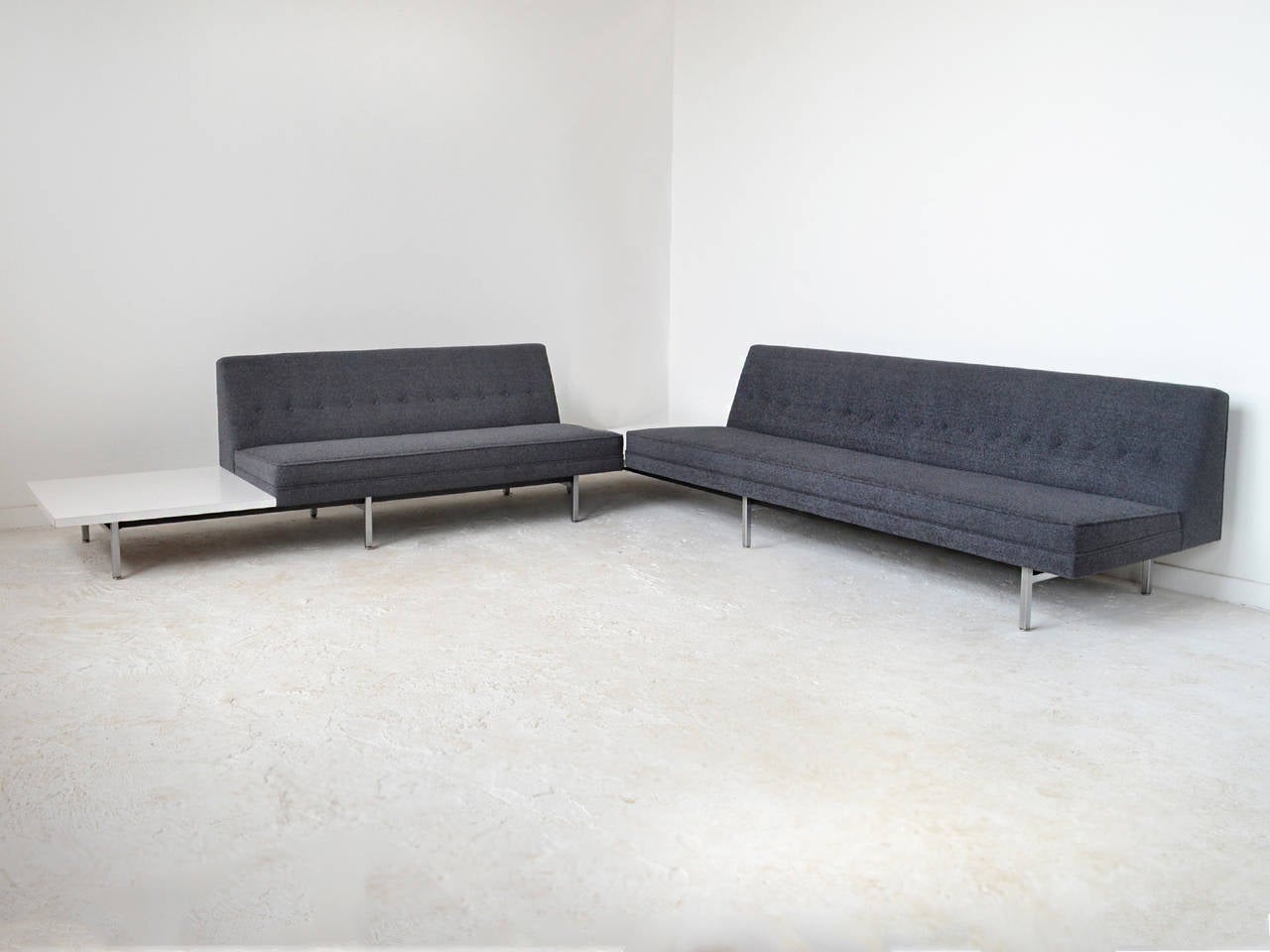 Steel George Nelson Modular Group Sectional Sofa by Herman Miller