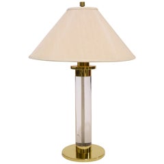 Lucite And Brass Table Lamp By Frederick Cooper 7