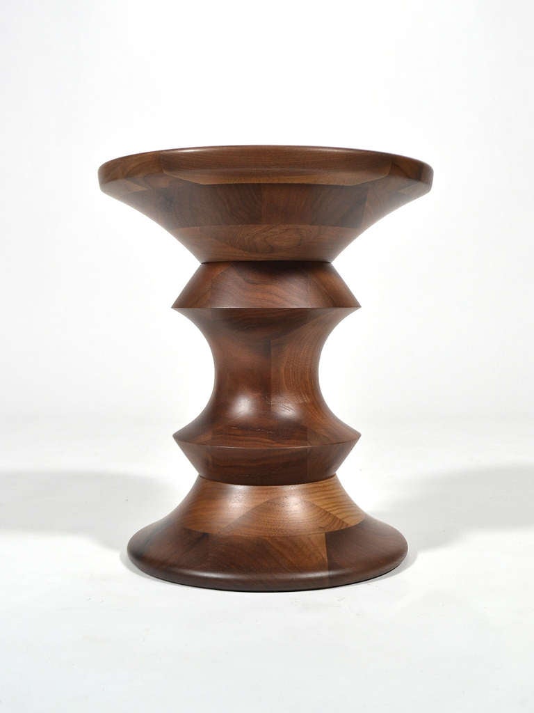Mid-Century Modern Eames Time-Life Walnut Stool by Herman Miller