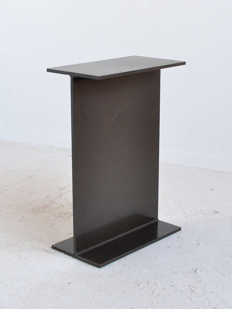 American Steel I-Beam Pedestal by Don Powell and Robert Kleinschmidt