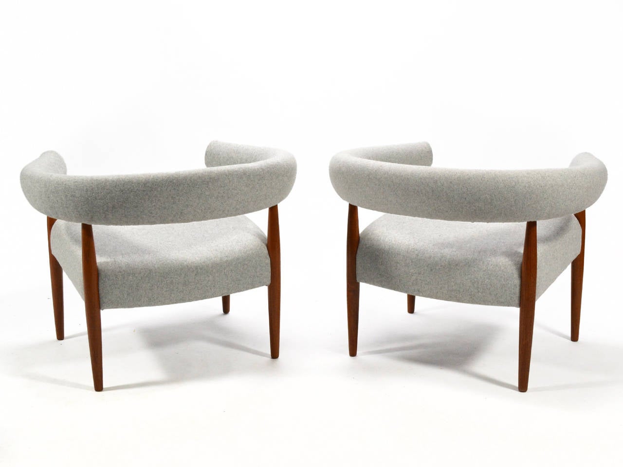 Scandinavian Modern Nanna & Jørgen Ditzel Pair of Ring Chairs