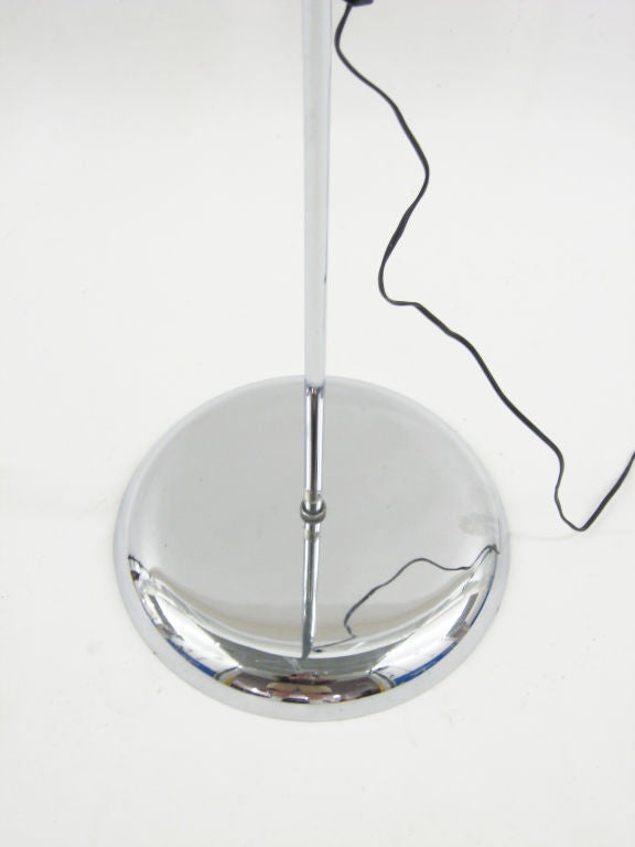 Plated Orbiter Floor Lamp by Robert Sonneman