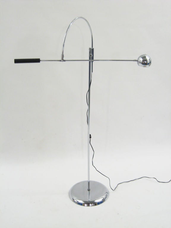 Mid-20th Century Orbiter Floor Lamp by Robert Sonneman