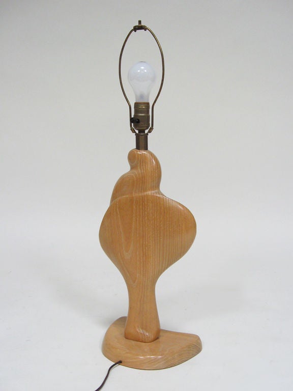 Heifetz sculptural table lamp In Good Condition For Sale In Highland, IN