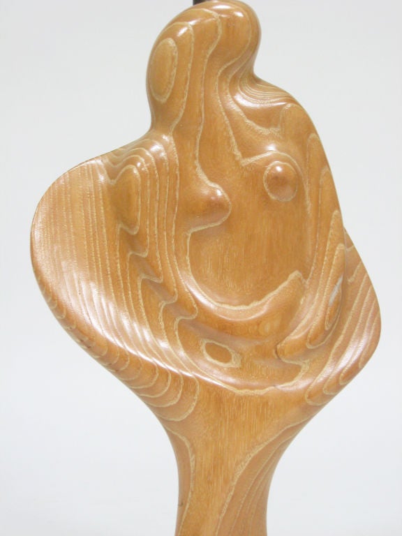 Fiberglass Heifetz sculptural table lamp For Sale