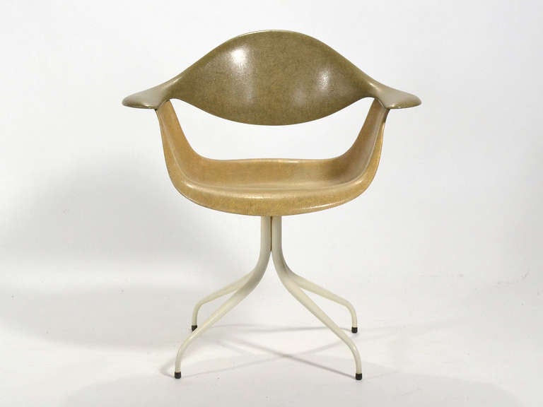 Mid-Century Modern George Nelson DAF Swag Leg Chair by Herman Miller