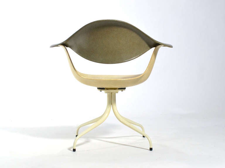 Mid-Century Modern George Nelson MAF Swag Leg Lounge Chair by Herman Miller