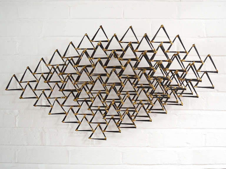 Stacked Triangles Wall Sculpture by Degroot 2