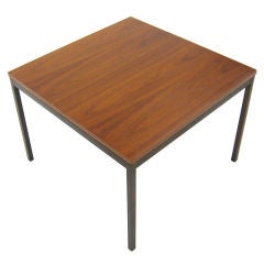 Florence Knoll coffee/end table with rare bronze base