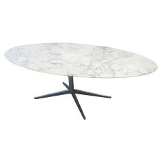 Large Florence Knoll marble dining/ conference table by Knoll