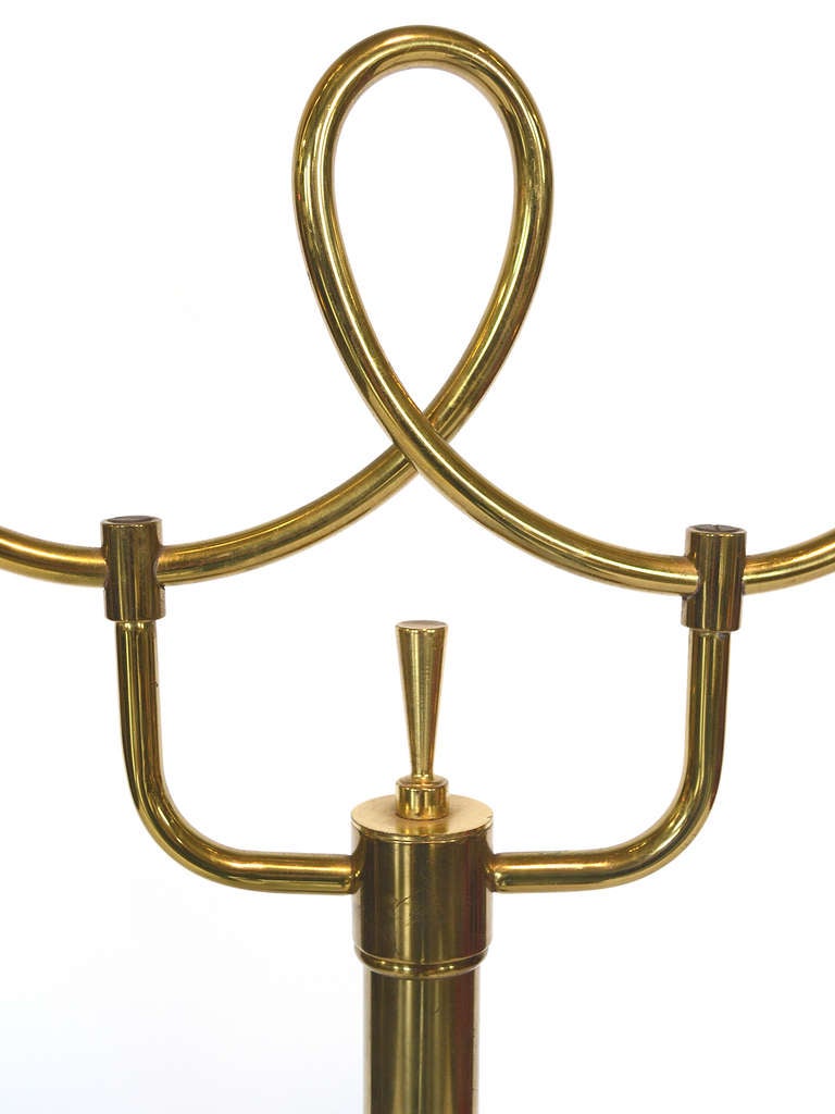 Mid-20th Century Paavo Tynell for Lightolier Brass Floor Lamp