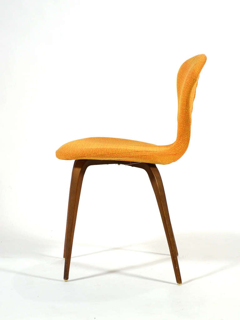 Mid-Century Modern Upholstered Cherner Side Chair by Plycraft