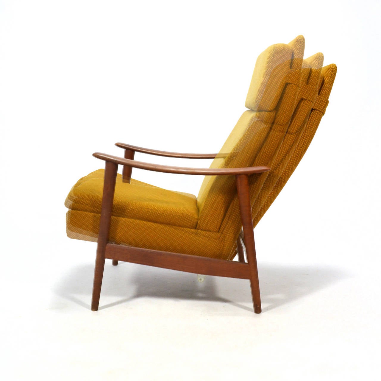Danish Teak Reclining Lounge Chair 3