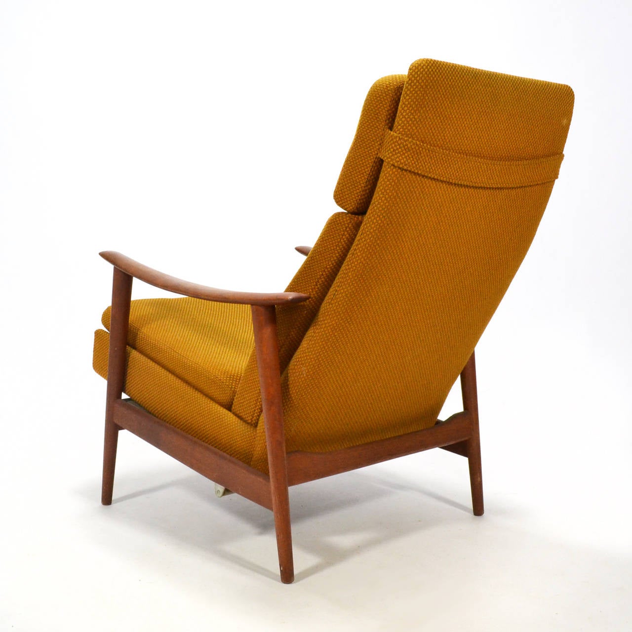 Danish Teak Reclining Lounge Chair 4