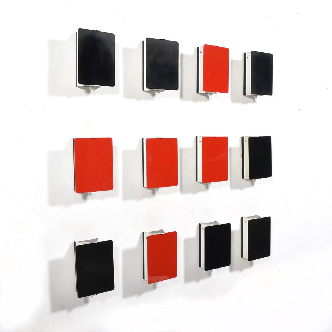 French Charlotte Perriand  Set of 12 CP-1 Wall Lamps