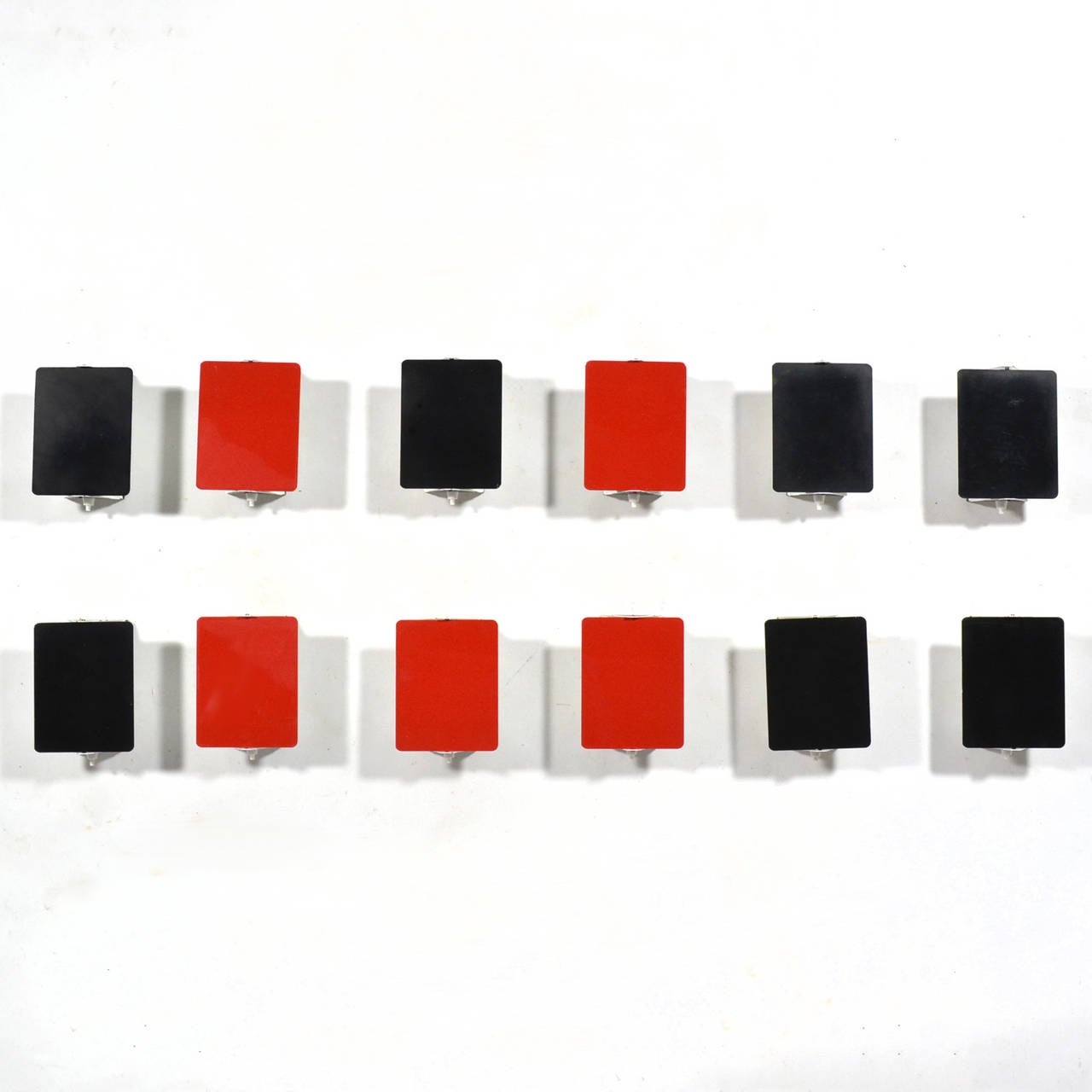 Enameled Charlotte Perriand  Set of 12 CP-1 Wall Lamps