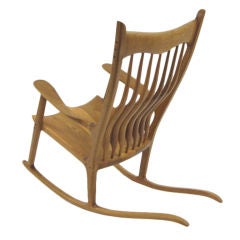 Sam Maloof Style Rocking Chair in White Oak 1