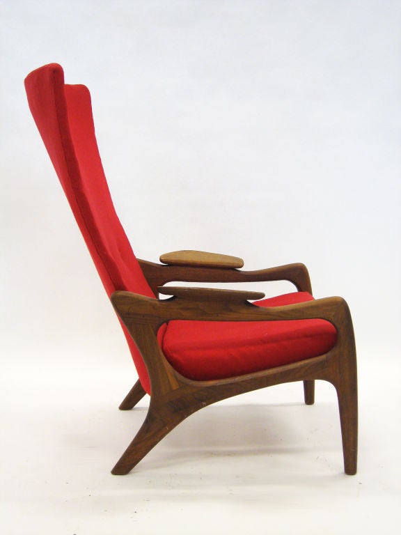 Mid-20th Century Pair of Adrian Pearsall wingback chairs by Craft Associates
