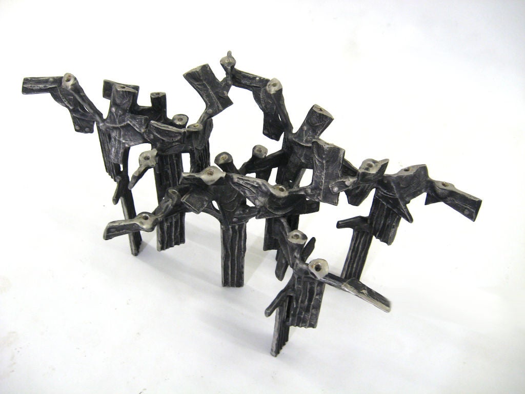 Massive candelabra by Donald Drumm In Excellent Condition In Highland, IN