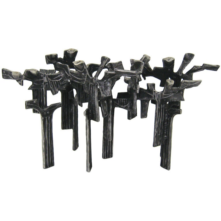 Massive candelabra by Donald Drumm