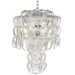 Angelo Mangiarotti glass chandelier
