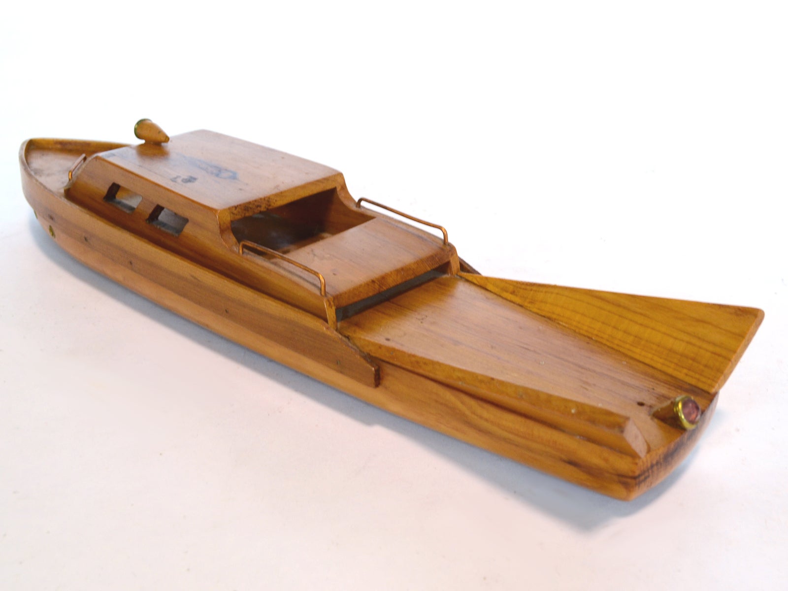 Great wooden model boat from the 1950s