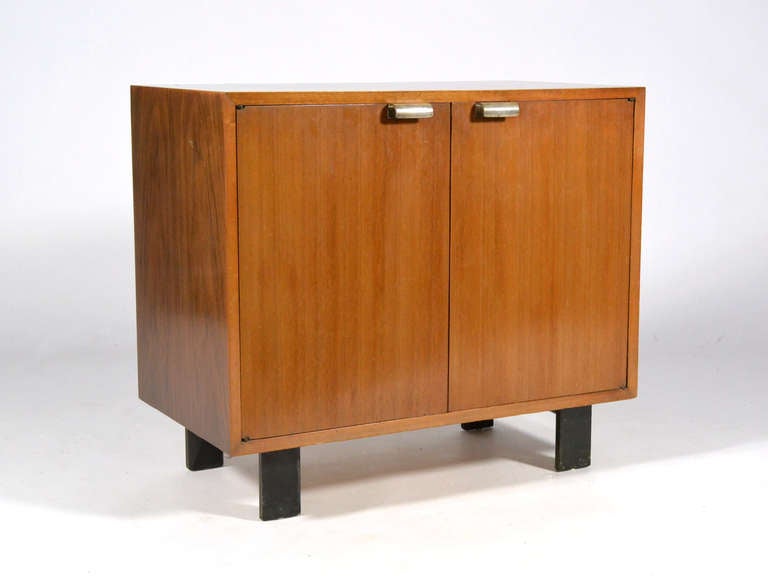 Mid-Century Modern George Nelson Walnut Cabinet by Herman Miller