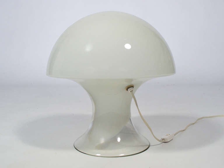 Italian Mushroom Shaped Murano Glass Lamp by Gino Vistosi