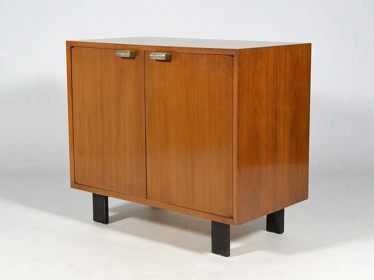 Mid-20th Century George Nelson Walnut Cabinet by Herman Miller