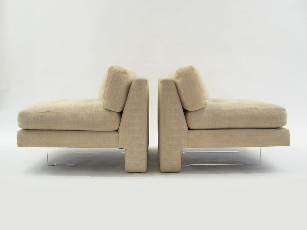 Late 20th Century Omnibus slipper chairs and bench by Vladimir Kagan