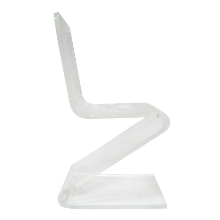 Lucite Z chair