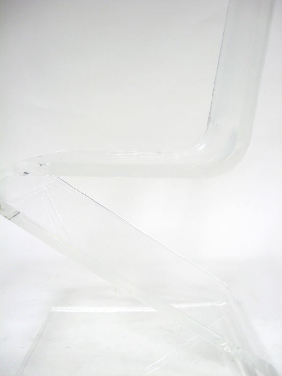 American Lucite Z chair